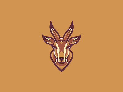 Gazelle Logo branding deer design doe elk emblem gazelle gazelle logo illustration logo