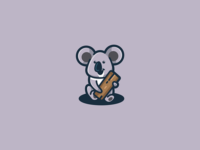 Fun Koala Logo branding character cute design illustration koala koala logo logo playful