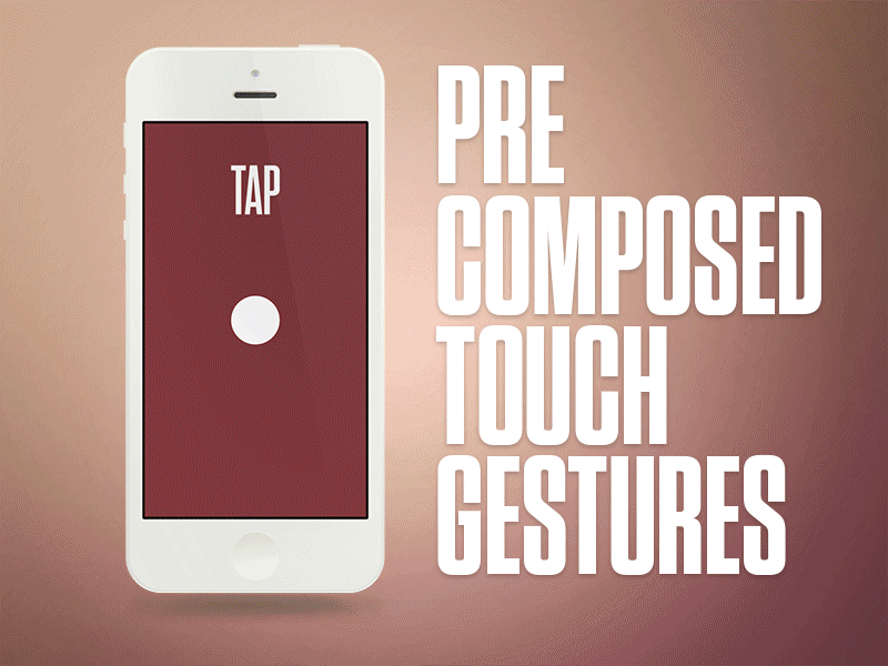 Precomposed Touch Gestures