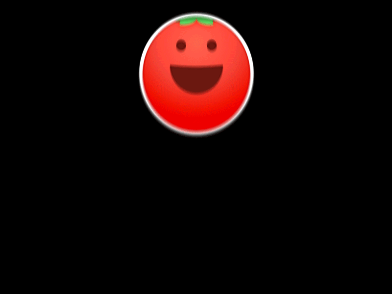Grand Entrance after effects animation app happy face illustration interaction iphone timer tomato