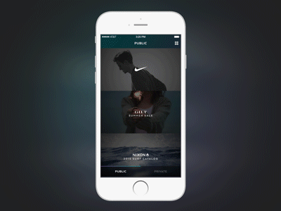 Public Timeline app brand gif interaction iphone play timeline video