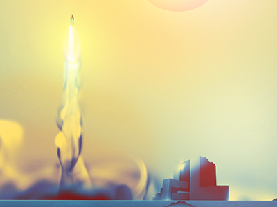 Lift off! app level rocket sky texture vector wacom