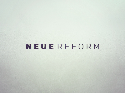 Neue Reform Type logo logotype texture