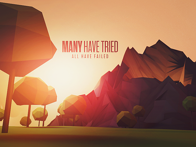 You've Failed Me abstract cinema 4d mountains typography