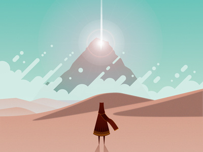 Journey illustration journey video games