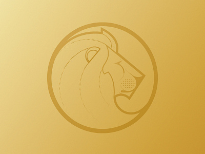 Lion lines lion logo vector