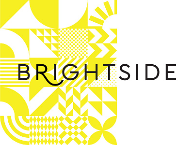 Brightside lettering logo pattern