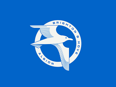 Brighton & Hove Albion badge brighton crest england football hove logo seagull soccer sports