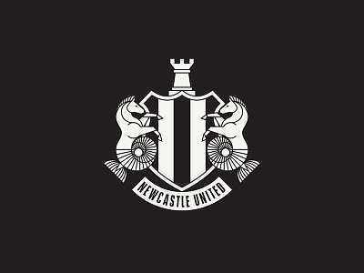 Newcastle United badge coat of arms crest england football logo magpie newcastle seahorse soccer sports