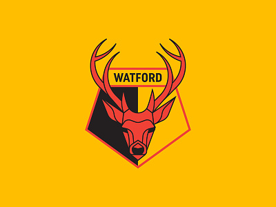 Watford badge crest deer england football logo soccer sports stag watford