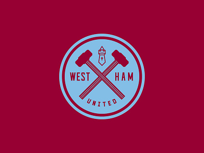 West Ham United badge crest england football hammer logo london soccer sports