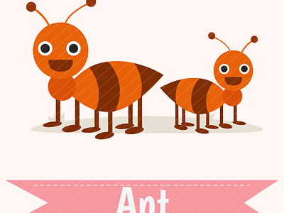 ‘Ant’ cartoon vector illustrations