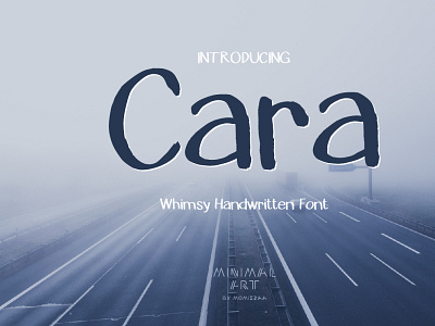 Cara is a cute and simple handwritten font cute font handwritten illustration simple