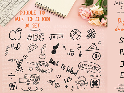 Doodles Back to School - 30 Designs Bundle