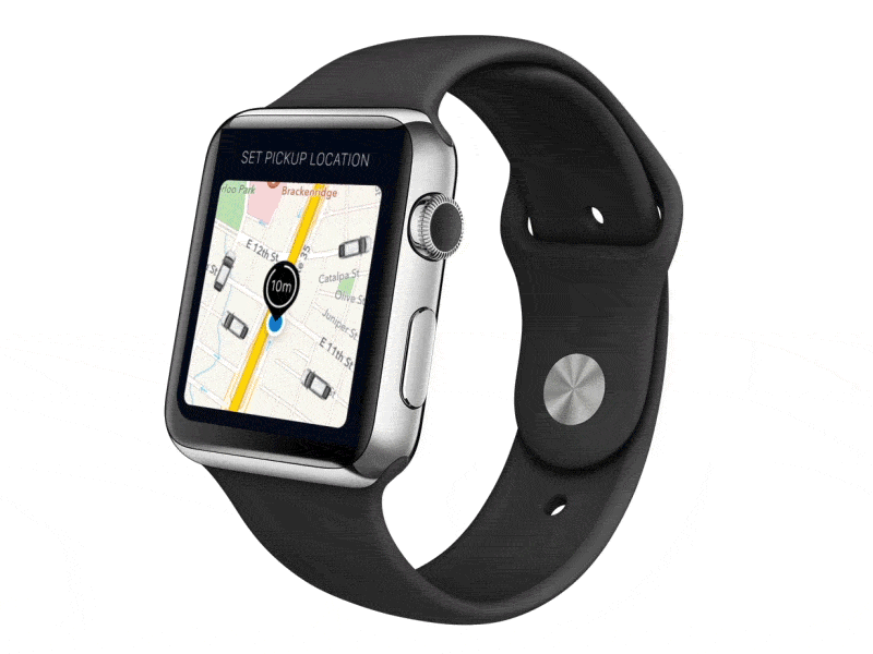 UBER Apple Watch Concept - Request Driver apple watch design interface smart watch uber ui design user interface