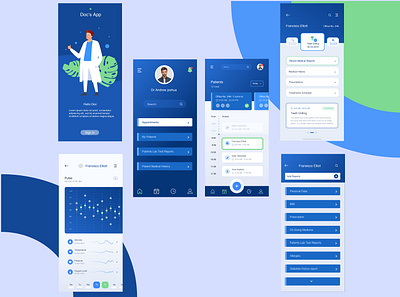 Visual designs - Doctors personal health Record application branding design typography ui ux