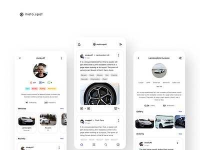 moto.spot - Automotive Fans Social App