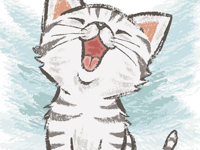 American Shorthair Happy american shorthair animal cat illustration kitten pet vector