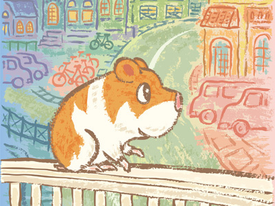 Hamster On Fence