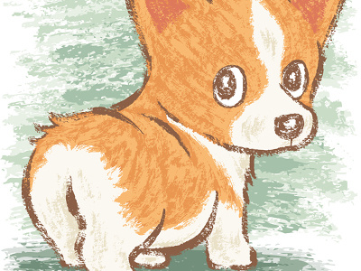 Welsh Corgi animal.canine characters dog illustration pet puppy vector welsh corgi