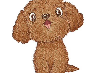 Toy Poodle Happy animal animal.canine character characters dog illustration pet puppy vector