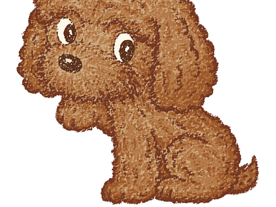 Toy-Poodle animal animal.canine character characters dog illustration pet poodle puppy vector