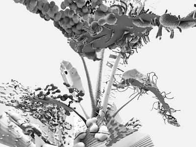plantasia7 3ddesign cinema4d design herbarium illustration motiongraphics nature plantasia plants poster xparticles