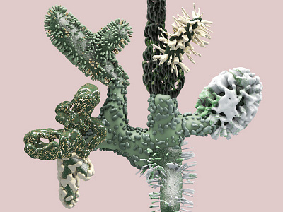 Man-made 3ddesign cinema4d corals design herbarium illustration marble motiongraphics nature needletree plantasia plants poster xparticles