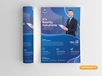 Corporate Flyer a4 advertisement advertising agency business business flyer clean company corporate corporate flyer creative design flyer flyer bundle handout leaflet magazine marketing modern multipurpose