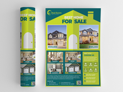 Real Estate Flyer leaflet lease loan magazine marketing mortgage negotiator newspaper open poster professional property property flyer real estate realtor realtor flyer renovation flyer residential sale