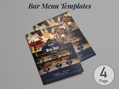 Bar Menu Templates