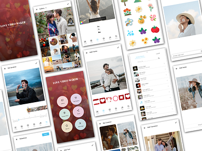 Video Editor app android app design android app ui androidapp animation dashboard ui design gallaery view ui listing ui mobile ui mobileappui ui ux uidesign uiux video app ui video editor ui video maker video maker app