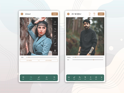 Photo Edit Effects :  UI UX Design