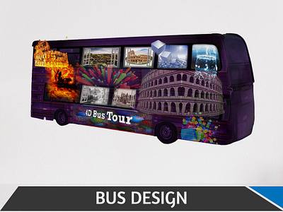 4D Bus Tour Design art work brading bus design bus vector coreldraw graphic design graphics identity branding illustration illustrator photoshop ui ux design ui design ux design vector artwork