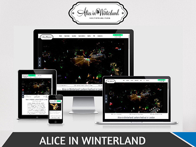 Alice in Winterland Website Design