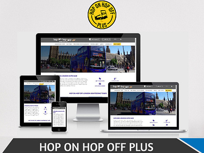 Hop on Hop off Plus Website Design front end design landing page design layout design responsive design ui design uiux design ux design web design web development website design