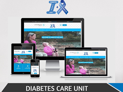 Diabetes Care Unit Website Design front end design landing page design layout design responsive design ui design uiux design ux design web design web development website design