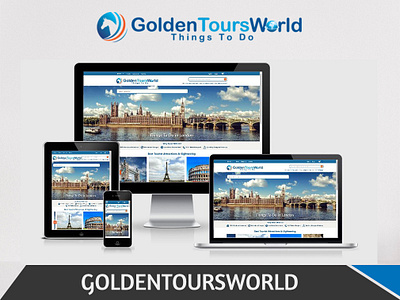 GoldenToursWorld Website Design front end design landing page design layout design responsive design ui design uiux design ux design web design web development website design