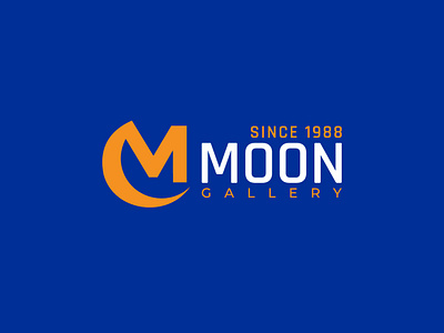 Moon Gallery Logo branding graphic design logo