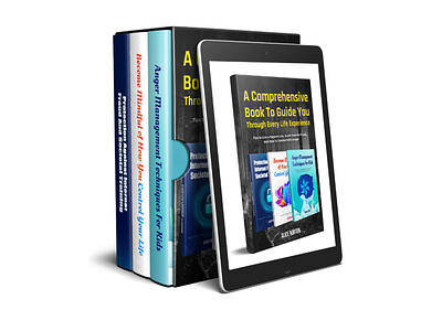 3D Amazon kindle book bundle design book cover 3d branding graphic design