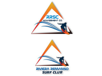 "Riviera Remanso Surf club" 1st winning 99designs logo contest branding graphic design logo