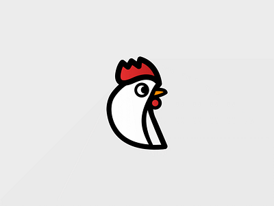 Rooster Logo Design bird concept design logo minimalist rooster