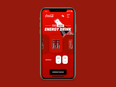 Coca Cola App application coca cola coke concept ui ux