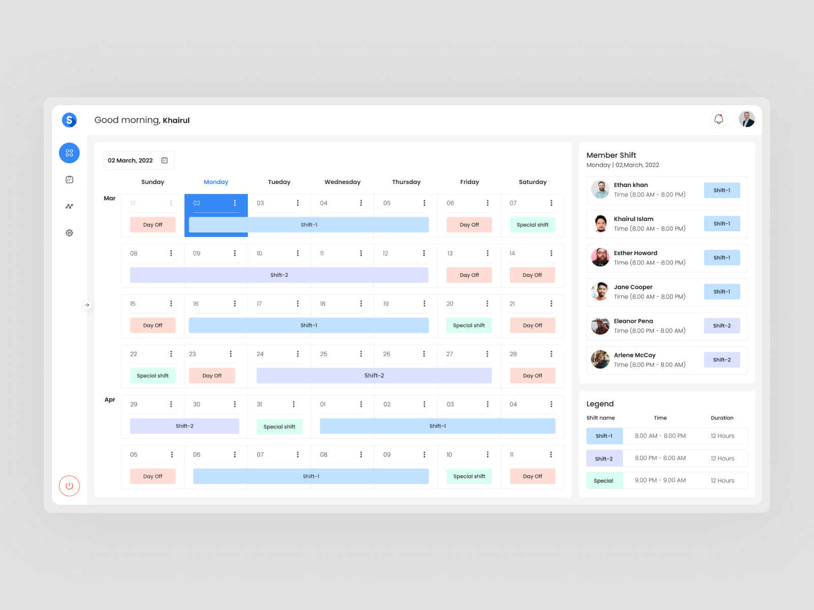 Schedule Web App design by Khairul Islam on Dribbble