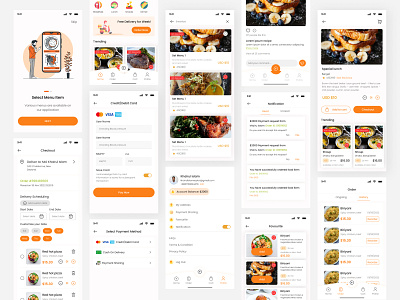 Food Delivery App colorful design delivery app design fine design food app design food app ui ux food app ui ux design food delivery app minimal app design minimal design mobile app design mobile app ui ux design new mobile app new ui ux design top design ui ui design ui ux design ux design