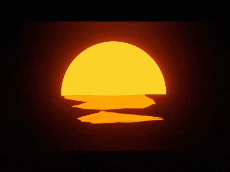 3D Vintage Sunset 3d animation animated gif blender3d digital art illustration minimal motion design