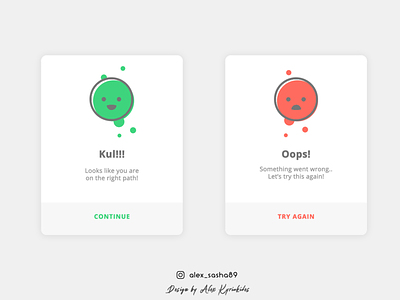 Daily UI Flash Messages by Alex daily 100 daily ui 011 dailyui dailyui challenge design flash messages illustration ui ui challange ux vector