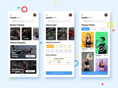 Fitness program app app bold color branding design graphic design logo minimal mobile ui ux