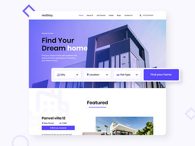 realStay - Real state homepage