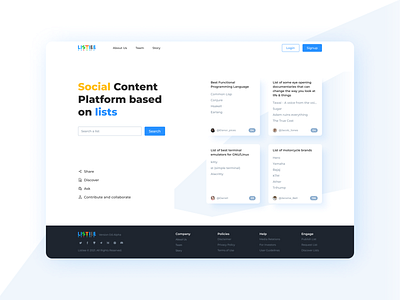 Landing Page UI - LISTIEE